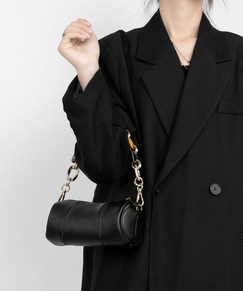 Color Chain Barrel Bag